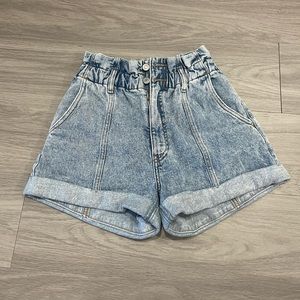 Abercrombie Paperbag Denim Shorts
